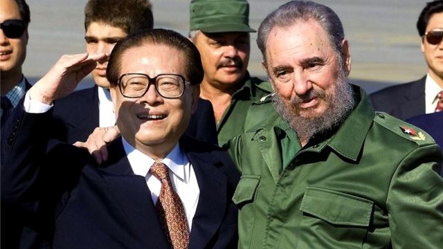 Jiang Zemin and Castro