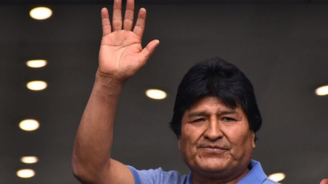 Evo Morales en México.