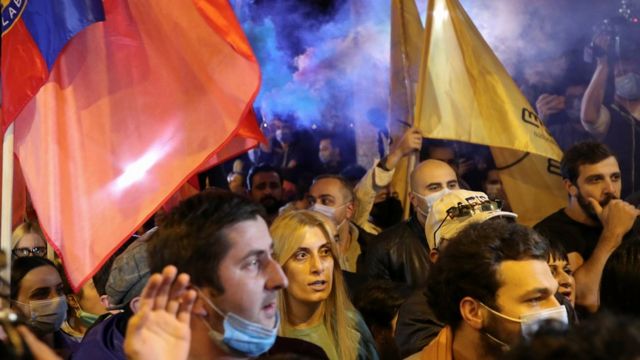 протесты в тбилиси