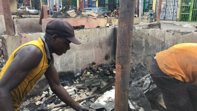 Ina jo ọja binukonu lọjọta nipinlẹ Eko - BBC News Yorùbá