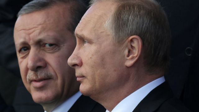 Сурияда турк қўшинлари Россия самолётини уриб тушириши ортидан 2017 апрелида Туркия ва Россия яна ўзаро алоқаларни тиклаб олишди
