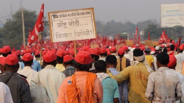 मार्च महीने में किसानों ने महाराष्ट्र में किया था विशाल प्रदर्शन