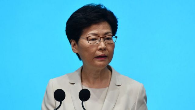 Carrie Lam, la jefa ejecutiva de Hong Kong