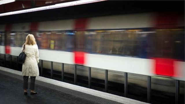 Tren ve kadın