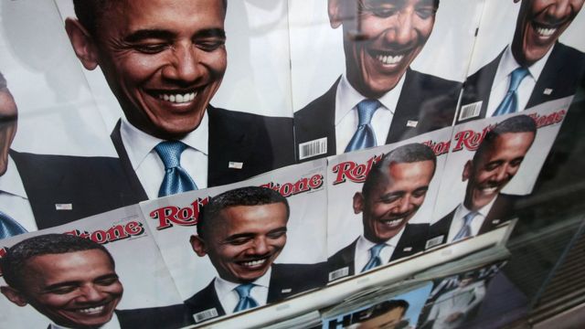 صورة الرئيس الأمريكي السابق باراك أوباما على غلاف المجلة