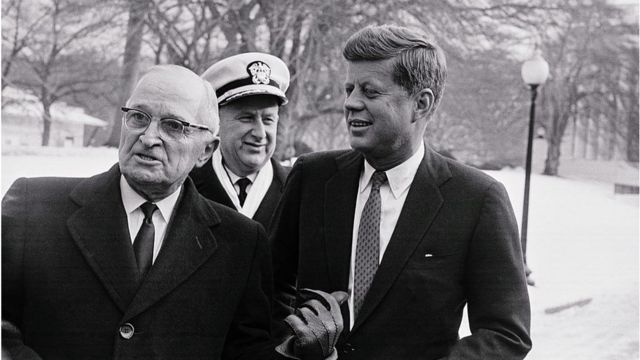 US President Truman and Kennedy (right)
