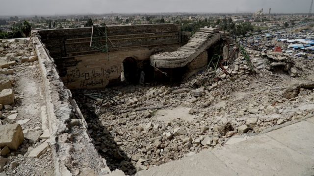 Santuário de Nabi Yunus destruído