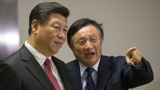 Xi Jinping y Ren Zhengfei