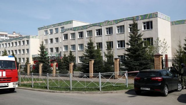 Escola número 175 em Kazan, onde o ataque aconteceu