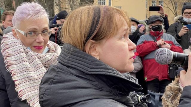 Инициаторы мемориала Галина Артеменко (справа) и Ирина Маслова (слева)