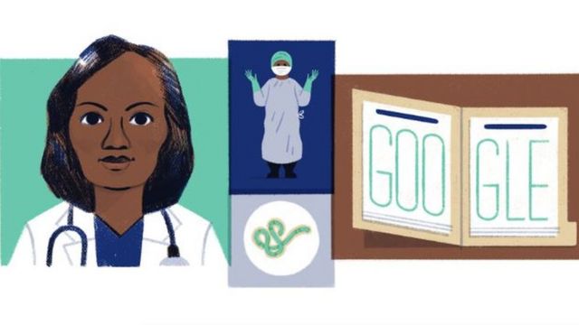 Google Doodle of Dr Stella Adedevoh