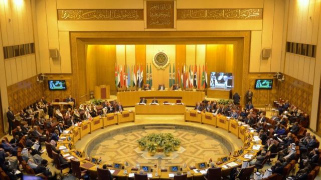 Reunión de ministros de Exteriores de la Liga Árabe en El Cairo.