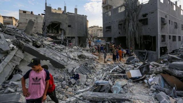 Destruição em Gaza