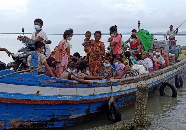 ကိုဗစ် ကူးစက်မှု များပြားတဲ့ စစ်တွေဘက်ကို ထွက်ပြေးလာ