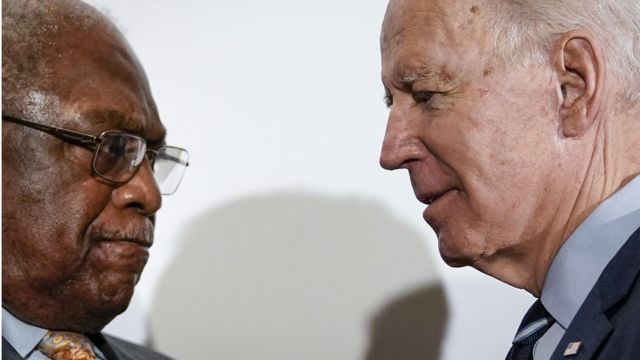 James Clyburn umudepite wa South Carolina ni umwe mu bantu bashyigikiye cyane Joe Biden