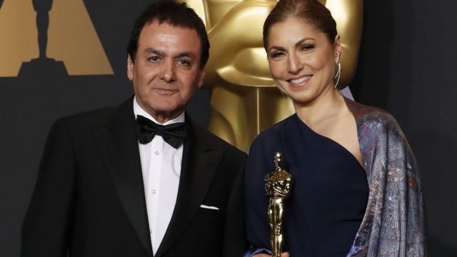 انوشه انصاری و فیروز نادری؛ نمایندگان اصغر فرهادی برای دریافت اسکار بودند