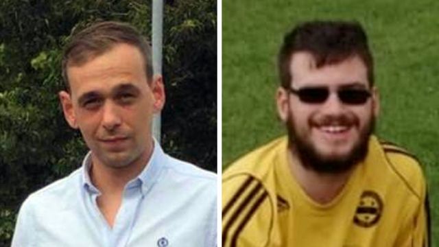 Andrew Gill (à gauche) et Dylan Healy