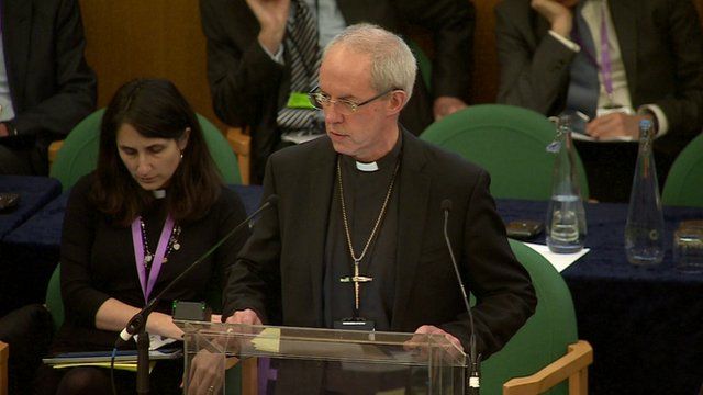 The Archbishop of Canterbury addresses General Synod