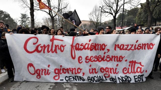 Macerata'daki gösteri