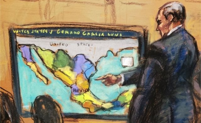 El Grande during the trial this Monday in New York.