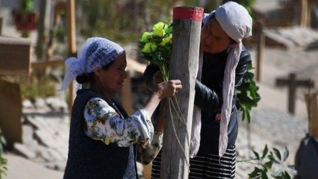 Two Muslim Uighur women