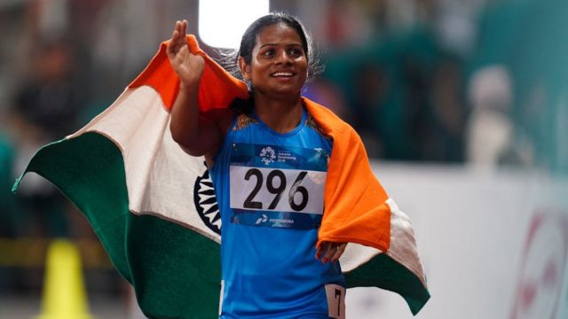 印度100米短跑选手杜蒂·昌德同样天然睾酮水平高于寻常，但却被允许参加东京奥运。(photo:BBC)