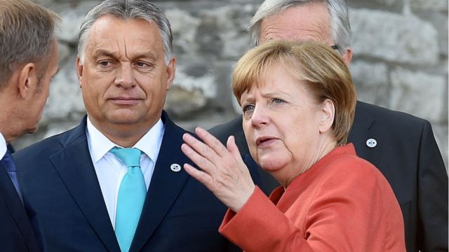 Orbán y Merkel