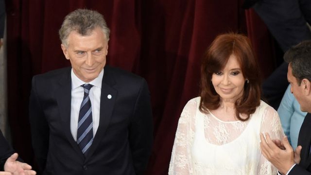 Mauricio Macri e Cristina Kirchner