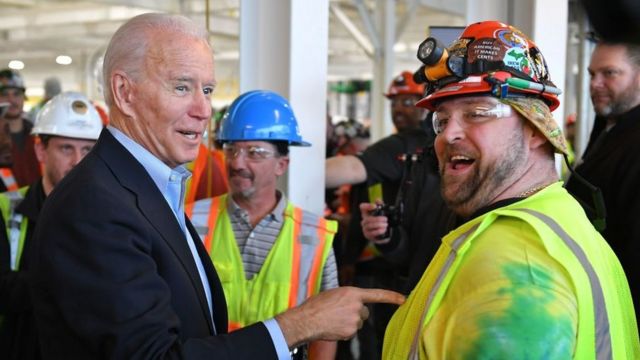 Joe Biden: el "muro azul" que el candidato demócrata consiguió reconstruir para ganar la presidencia de Estados Unidos - BBC News Mundo