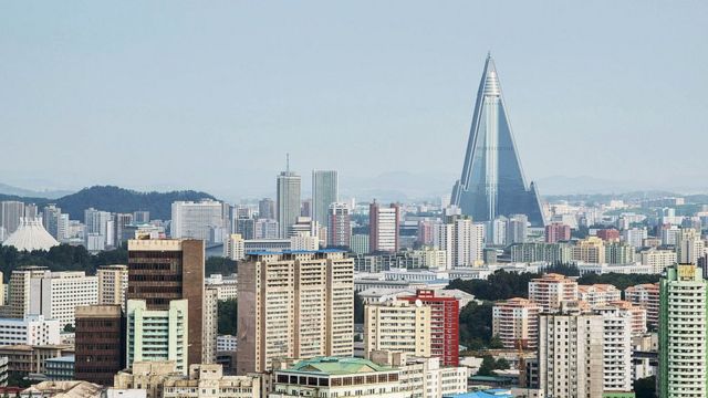 La línea de horizonte de Pyongyang