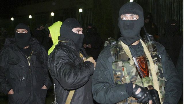 Спецназ у телекомпании "Имеди". 7 ноября 2007 год.