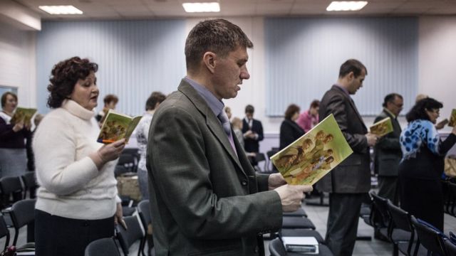 Богослужение "Свидетелей Иеговы" в Таганроге, 2015 год