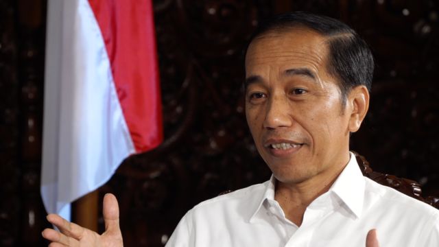 Presiden Joko Widodo dalam wawancara eksklusif dengan BBC