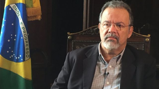 Ministro da Defesa, Raul Jungmann, em entrevista à BBC Brasil