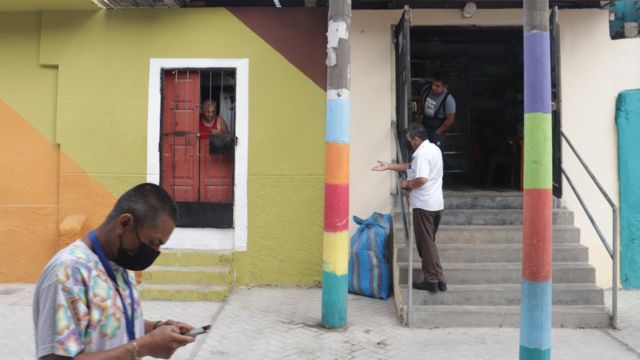 Vecinos del Cerro San Cristóbal.