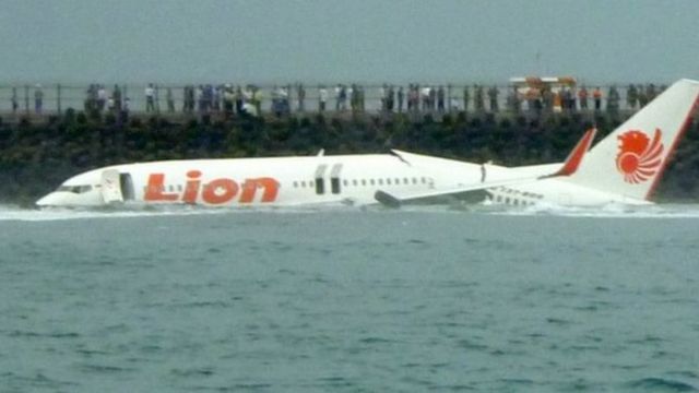 Chiếc máy bay của Lion Air gặp nạn hồi năm 2013