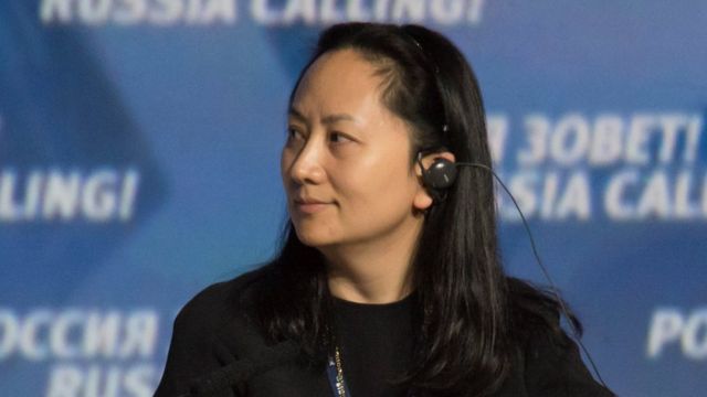 Huawei executive Meng Wanzhou attends the VTB Capital Investment Forum "Russia Calling!" in Moscow in 2014