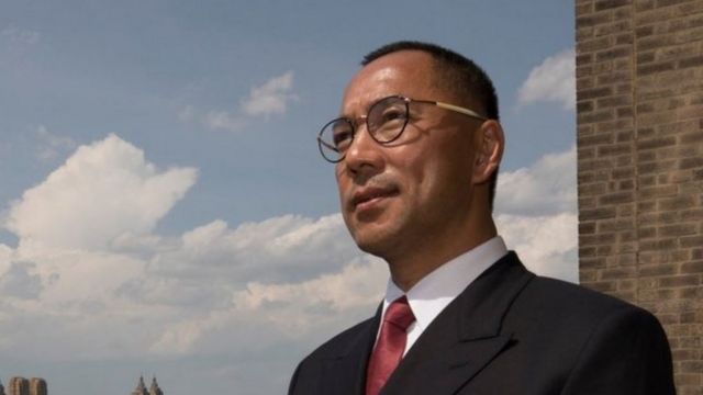 Guo Wengui, also known as Miles Kwok, is seen in this Twitter profile photo.
