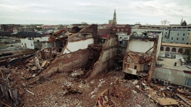 Bão Hugo tàn phá ở Charleston, Nam Carolina ngày 23/9/1989
