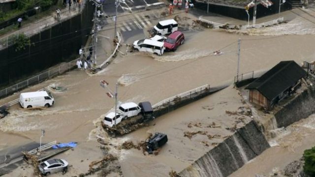 ဂျပန်,ရေကြီးမြေပြို