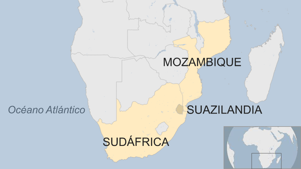 Mapa Suazilandia