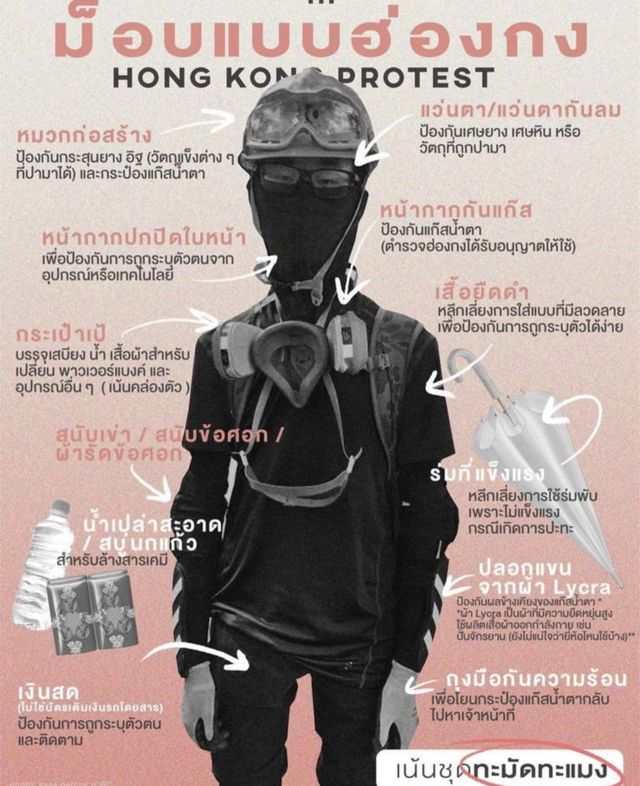 泰國和香港新一代示威者的突出之處都是他們的年輕和善於運用現代科技。