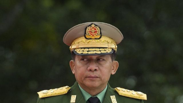 قائد الانقلاب العسكري في ميانمار