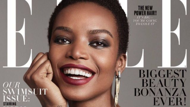 Le top model angolais, Maria Borges, devient la première africaine à poser en couverture d'Elle US de ce siècle.