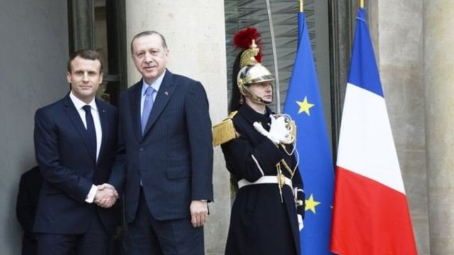 Emmanuel Macron və Rəcəb Tayyip Erdoğan