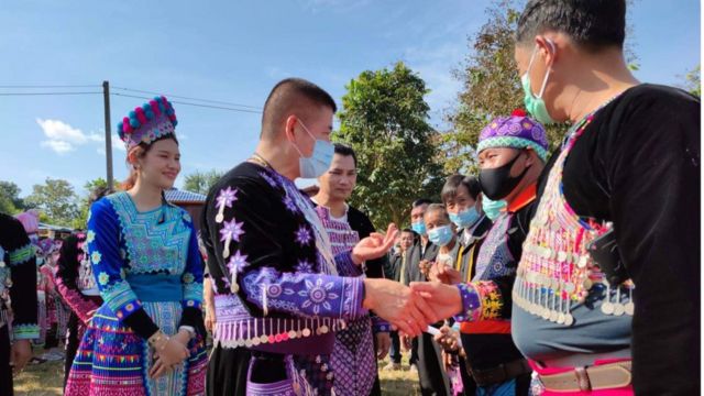 School Thammanat Prompao presided over the Hmong New Year ceremony at Pong district, Phayao province on December 16.