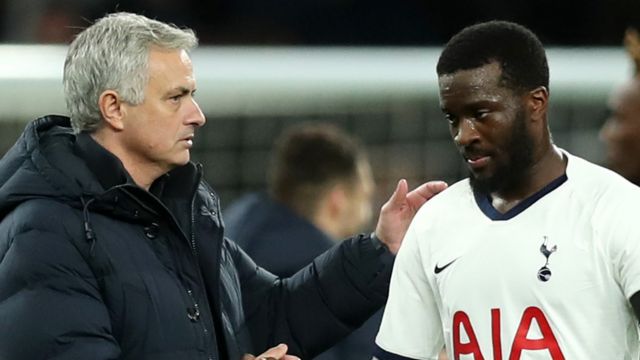 Tanguy Ndombele and Jose Mourinho
