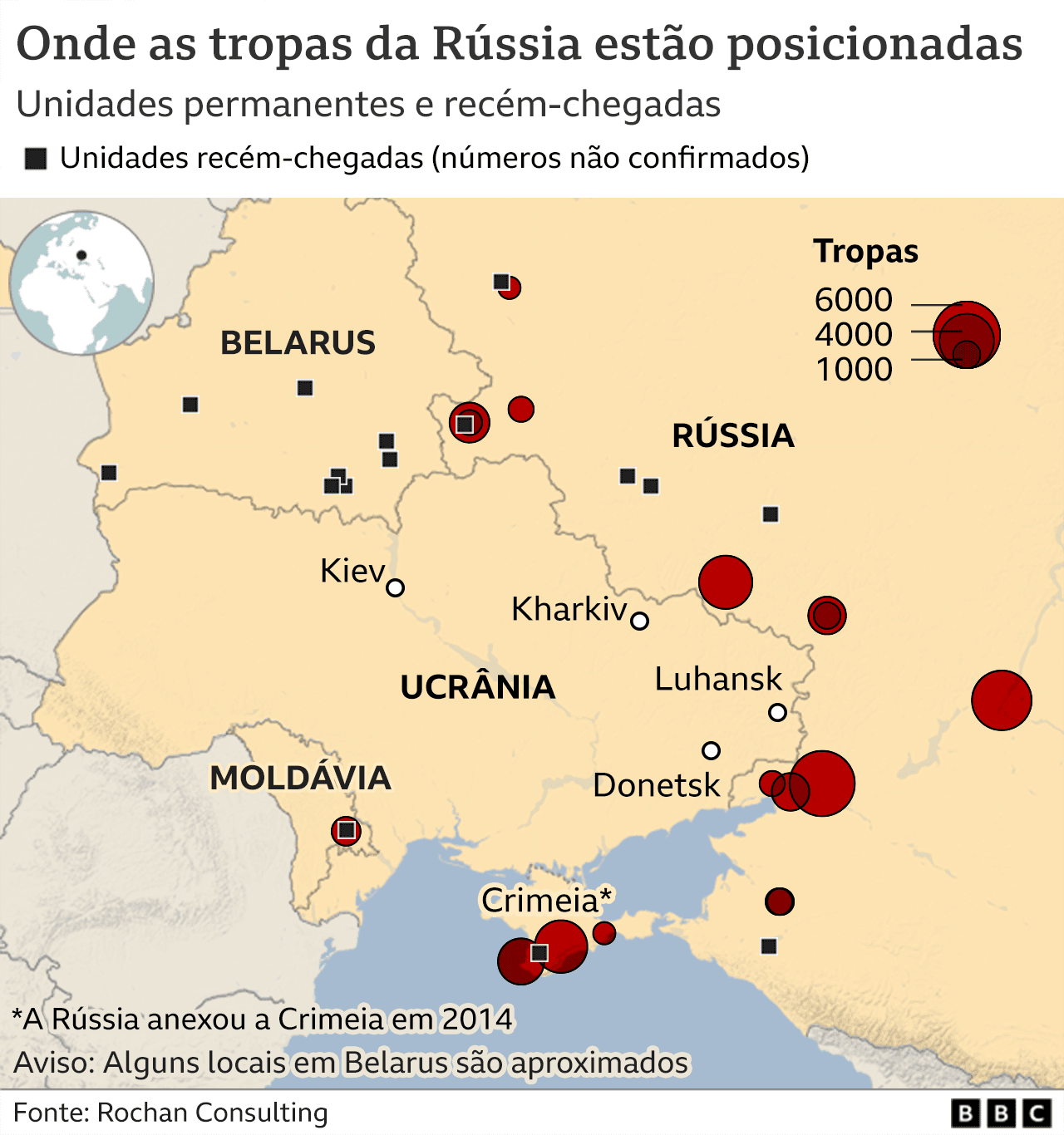 Os outros países que tremem com um avanço da Rússia (e as fronteiras em que  o Kremlin vê ameaças)