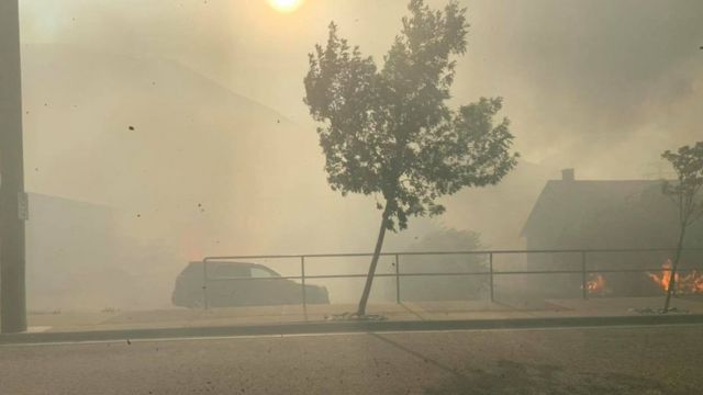 Fires in the Canadian town of Lytton Wednesday