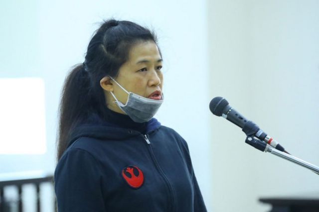 Bà Nguyễn Thị Tâm tại tòa ngày 15/12